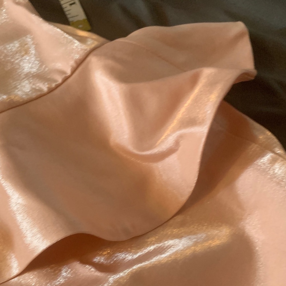 Lovers + Friends Satin Ruffle Slip - Peach - Picture 5 of 12